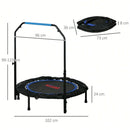 Trampolín Fitness Plegable con Barra Ajustable – Cama Elástica para Entrenamiento (ENVÍO GRATIS)