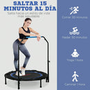 Trampolín Fitness Plegable con Barra Ajustable – Cama Elástica para Entrenamiento (ENVÍO GRATIS)