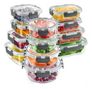 Set x12 Recipientes Herméticos de Vidrio – Conservación & Cocina Versátil (ENVÍO GRATIS)