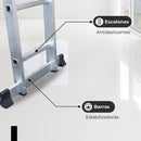 Escalera de Aluminio Articulada – 16 Escalones (ENVÍO GRATIS)