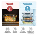 Set x12 Recipientes Herméticos de Vidrio – Conservación & Cocina Versátil (ENVÍO GRATIS)