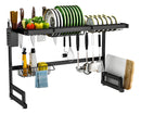 Escurridor de Platos Extensible 86 a 105 cm con Cubiertero – Organizador Sobre Bacha (ENVÍO GRATIS)