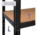 Estantería Metálica 5 Estantes Reforzada 90x40x180 cm – Alta Capacidad 175 kg por Nivel (ENVÍO GRATIS)