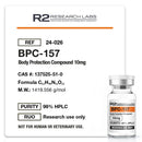 BPC-157 10mg (Liofilizada) com Água Bacteriostática - R2 Research Labs