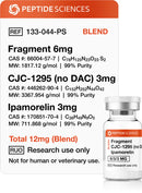 hGH Frag, CJC-1295 (No DAC), Ipamorelin 12mg (Blend) - Peptide Sciences