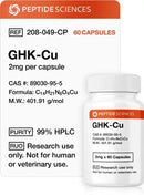 GHK-Cu (2mg x 60 Capsules) (Copper Tripeptide) - Peptide Sciences