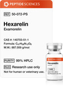 Hexarelin 5mg (Liofilizada) com Água Bacteriostática - Peptide Sciences