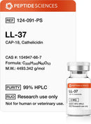 LL-37 5mg (CAP-18) (Liofilizada) com Água Bacteriostática - Peptide Sciences