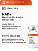 NAD+ 750mg (Liofilizada) com Água Bacteriostática - Peptide Sciences