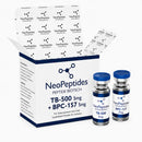 TB-500 + BPC-157  Blend 10mg (Liofilizada) com Água Bacteriostática - NeoPeptides